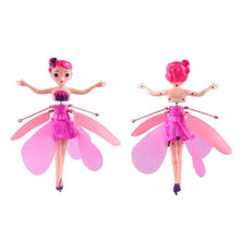 Load image into Gallery viewer, Induction Fairy Magical Princess Dolls infrared Light Suspension Flying doll toys mini RC drone Girl Children's Gift Figure Toys