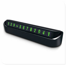 Load image into Gallery viewer, Universal Drawer Style Car Parts Parking Card Accessories Vehicle Car Temporary Parking Card Phone Number Plate Hidden