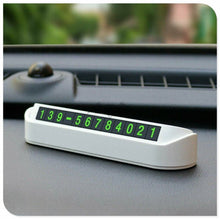 Load image into Gallery viewer, Universal Drawer Style Car Parts Parking Card Accessories Vehicle Car Temporary Parking Card Phone Number Plate Hidden