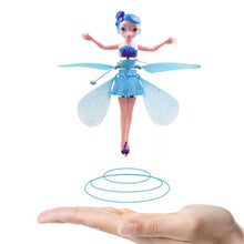 Load image into Gallery viewer, Induction Fairy Magical Princess Dolls infrared Light Suspension Flying doll toys mini RC drone Girl Children's Gift Figure Toys