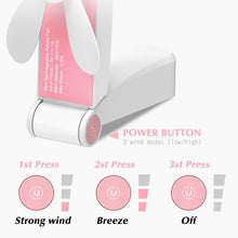 Load image into Gallery viewer, Portable Mini Fan Pocket Foldable Adjustable Wind Speed Handheld Personal USB Rechargeable Fans Home Office Travel Outdoor