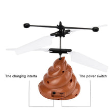 Load image into Gallery viewer, Hand Flying Poop Ball Mini Induction Suspension RC Aircraft Flying Remote Control Toys Drone helicoptero de controle remoto