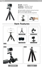 Load image into Gallery viewer, SnowHu Mini Flexible Sponge Octopus Tripod For iPhone Xiaomi Huawei Smartphone Tripod for Gopro8 7 6 5 Accessory With Phone LD06