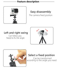 Load image into Gallery viewer, SnowHu Mini Flexible Sponge Octopus Tripod For iPhone Xiaomi Huawei Smartphone Tripod for Gopro8 7 6 5 Accessory With Phone LD06