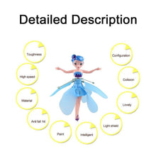 Load image into Gallery viewer, Induction Fairy Magical Princess Dolls infrared Light Suspension Flying doll toys mini RC drone Girl Children's Gift Figure Toys