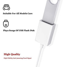 Load image into Gallery viewer, Car Accessories MP3 3.5mm Male AUX Audio Plug Jack To USB 2.0 Female Converter Cable Cord Car Styling Auto Gadgets