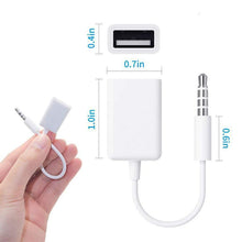 Load image into Gallery viewer, Car Accessories MP3 3.5mm Male AUX Audio Plug Jack To USB 2.0 Female Converter Cable Cord Car Styling Auto Gadgets